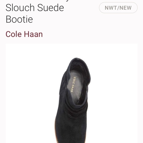 Cole Haan Alayna Slouch Suede Bootie NWOT - Picture 4 of 9
